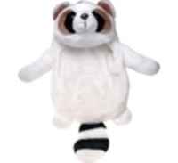 FASHY Wärmflasche Flauschbezug Waschbär