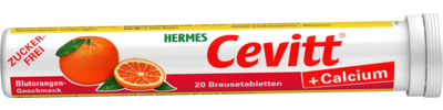 HERMES Cevitt+Calcium Blutorange Brausetabletten