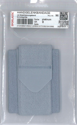 HANDGELENKBANDAGE m.Stabilisier.band platin.01125