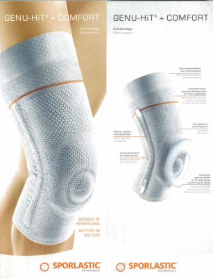 GENU-HIT Kniebandage Kids Gr.K platinum 87081