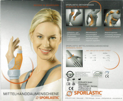 MITTELHAND DAUMENSCHIENE links Gr.M platin.07051