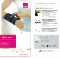 MANUMED Handgelenkorthese links Gr.0 grau