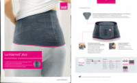LUMBAMED plus LWS-Orthese Damen Rücken Gr.4 silber
